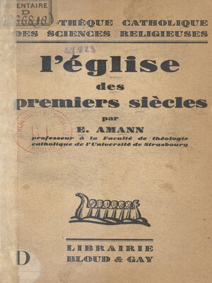 cover image of L'Église des premiers siècles